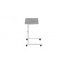 Стол приставной Ferrum-decor Амиго 62x60x40 металл Белый ДСП Бетон 16мм (FRD-102539)