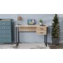 Компьютерный стол Ferrum-decor Дакота 75x120x60 черный ДСП Дуб Сан-Марино 16мм (FRD-101919)