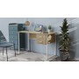Письменный стол Ferrum-decor Дакота 75x140x60 белый ДСП Дуб Сонома 16мм (FRD-102099)