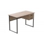 Компьютерный стол Ferrum-decor Дакота 75x140x60 черный ДСП Дуб Сан-Марино 16мм (FRD-101929)