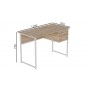 Компьютерный стол Ferrum-decor Дакота 75x120x70 белый ДСП Дуб Сан-Марино 16мм (FRD-102119)