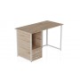 Компьютерный стол Ferrum-decor Отто 75x140x60 белый ДСП Дуб Сан-Марино 32мм (FRD-101039)