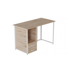 Комп'ютерний стіл Ferrum-decor Отто 75x140x70 білий ДСП Дуб Сан-Марино 32мм (FRD-101059)