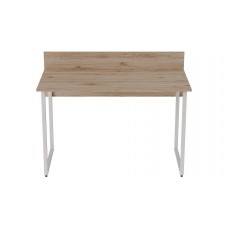 Комп'ютерний стіл Ferrum-decor Скай 75x100x60 білий ДСП Дуб Сан-Марино 32мм (FRD-101069)