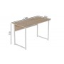 Компьютерный стол Ferrum-decor Коди 75x120x70 белый ДСП Дуб Сан-Марино 32мм (FRD-101229)