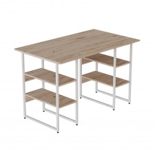 Компьютерный стол Ferrum-decor Карэн 75x140x60 белый ДСП Дуб Сан-Марино 16мм (FRD-102269)