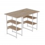 Компьютерный стол Ferrum-decor Карэн 75x140x60 белый ДСП Дуб Сан-Марино 16мм (FRD-102269)