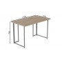 Компьютерный стол Ferrum-decor Ханна 75x120x70 серый ДСП Дуб Сан-Марино 32мм (FRD-101439)