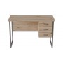 Компьютерный стол Ferrum-decor Гарри 75x140x60 серый ДСП Дуб Сан-Марино 32мм (FRD-101469)