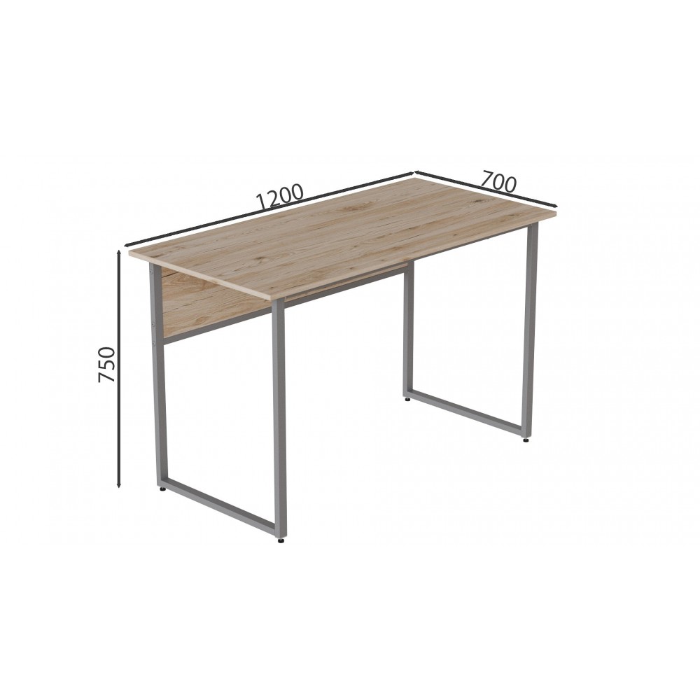 Компьютерный стол Ferrum-decor Коди 75x120x70 серый ДСП Дуб Сан-Марино 32мм (FRD-101699)
