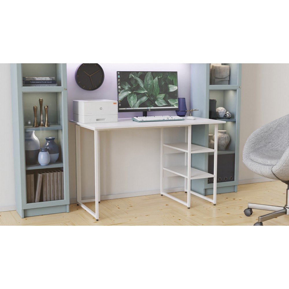 Письменный стол Ferrum-decor Кевин 75x120x60 белый ДСП Белое 16мм (FRD-101249)