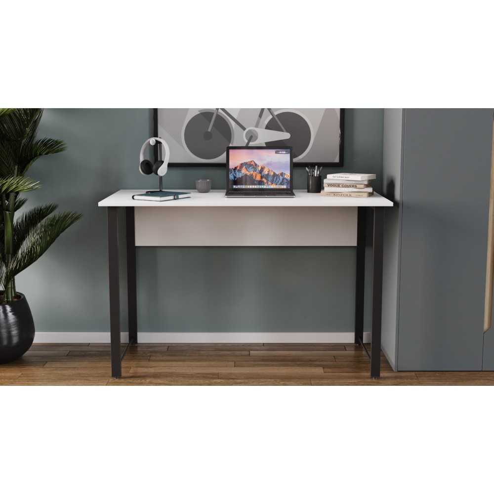 Компьютерный стол Ferrum-decor Раян 75x100x60 серый ДСП Дуб Сан-Марино 32мм (FRD-101599)