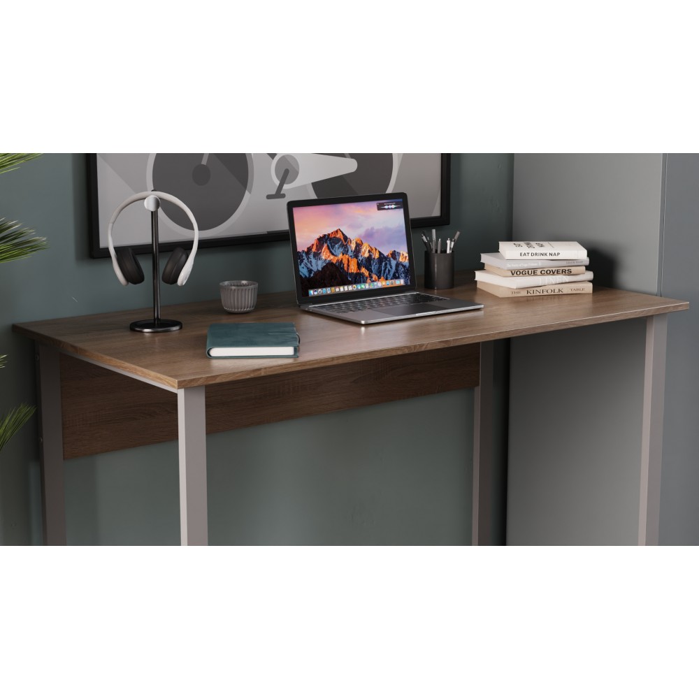Компьютерный стол Ferrum-decor Раян 75x100x60 серый ДСП Дуб Сан-Марино 32мм (FRD-101599)