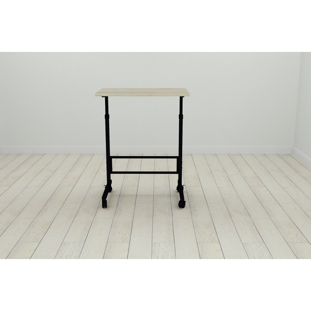 Стол приставной Ferrum-decor Амиго 62x60x40 металл Черный ДСП Дуб Сонома 16мм (FRD-102529)