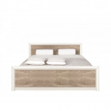 Ліжко двоспальне (без основи під матрац) ВМК (БРВ) Коен 2 LOZ/160 160x200 см Сосна арізонська + Дуб корабельний (GRB-1549)