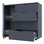 Комод в гостиную Doros Гелар GС1 100х40х81,2 см Графит (DRS-011288)