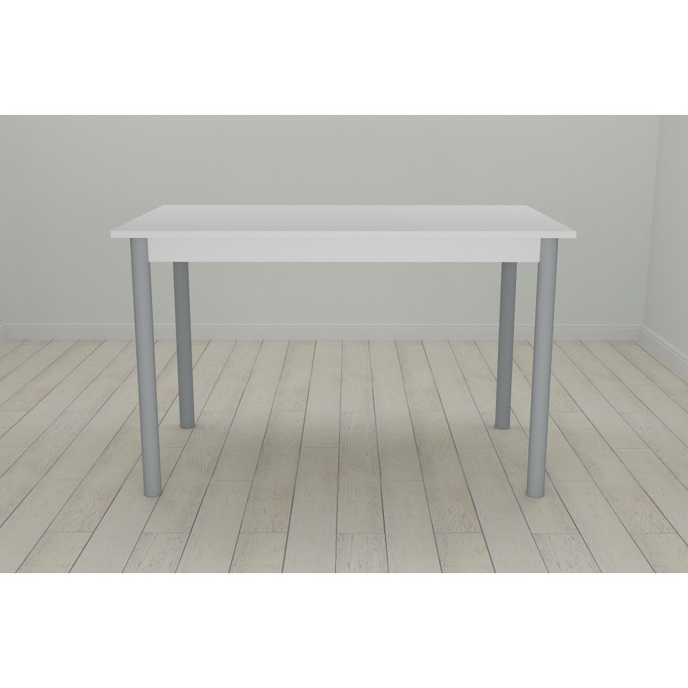 Стол кухонный Ferrum-decor Бенита 75x120x70 Серый ДСП Белое 16мм (FRD-106278)