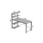 Компьютерный стол Ferrum-decor Джек 75x120x70 Черный ДСП Бетон (FRD-105319)