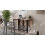 Стол-книжка трансформер Спайдер Ferrum-decor 750x1150x880 Черный металл ДСП Дуб Сан-Марино 16 мм (FRD-105089)