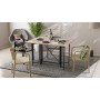 Стол-книжка трансформер Спайдер Ferrum-decor 750x1150x880 Черный металл ДСП Дуб Сан-Марино 16 мм (FRD-105089)