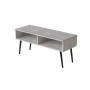Тумба под ТВ Невада Ferrum-decor 45x100x38 Черный металл ДСП Бетон 16 мм (FRD-106719)