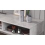 Тумба под ТВ Невада Ferrum-decor 45x100x38 Черный металл ДСП Бетон 16 мм (FRD-106719)