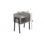 Тумба модульная Ferrum-decor Амели 540x450x320 металл Черный ДСП Бетон 16 мм (FRD-103010)