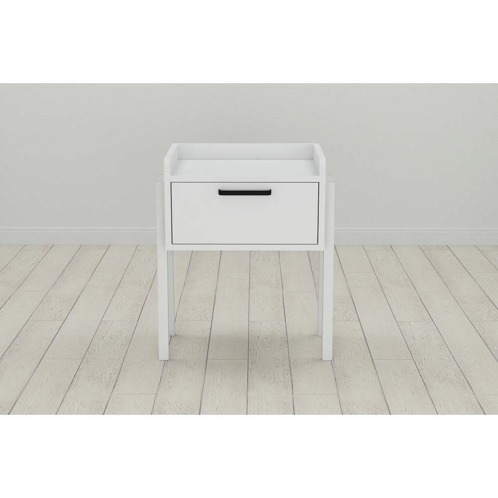 Тумба модульна Ferrum-decor Бетті 540x450x320 метал Білий ДСП Біле 16 мм (FRD-102990)