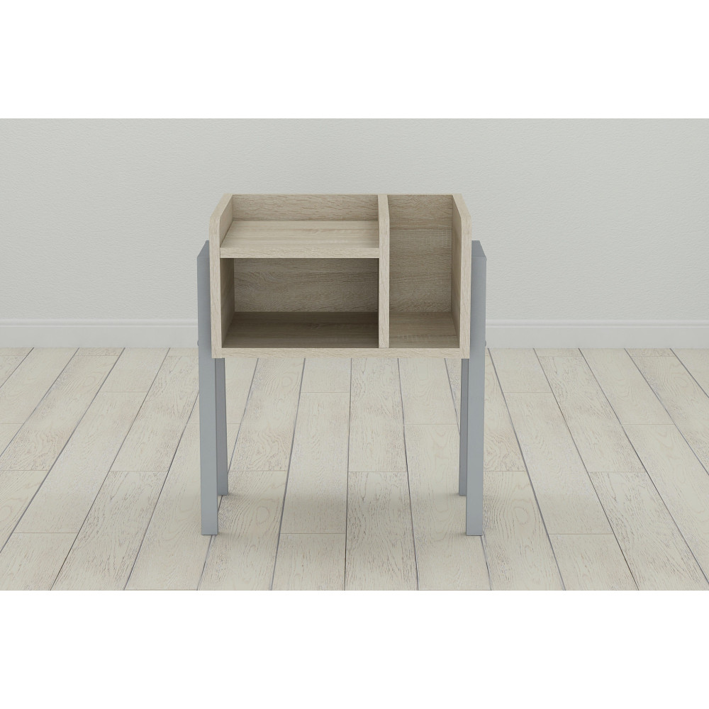 Тумба модульна Ferrum-decor Амелі 540x450x320 метал Сірий ДСП Сонома 16 мм (FRD-103020)