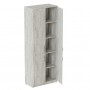 Шафа Анжело Ferrum-decor 5 полиць 4 двері 1900x800x380 ДСП Бетон 16 мм (FRD-105060)