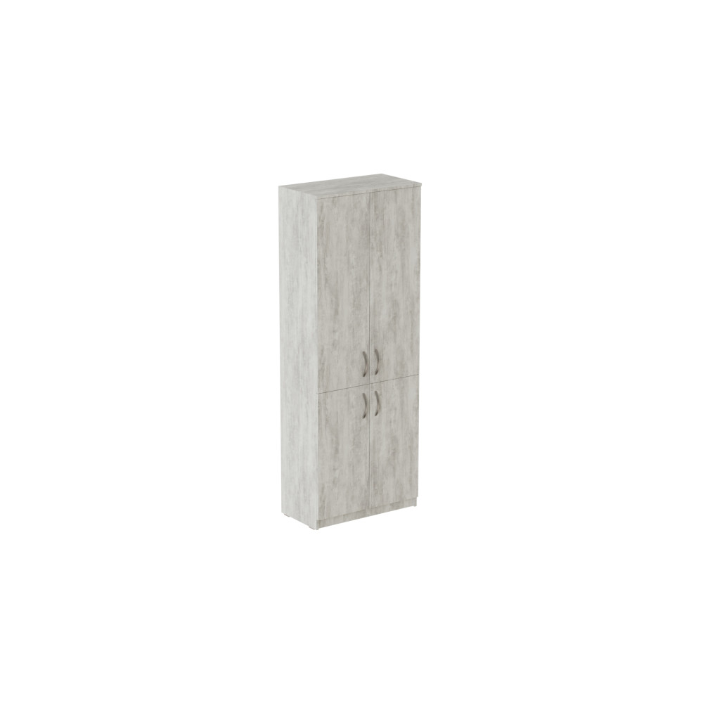 Шафа Анжело Ferrum-decor 5 полиць 4 двері 1900x800x380 ДСП Бетон 16 мм (FRD-105060)