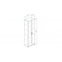 Шкаф Анжело Ferrum-decor на 5 полок 2 двери 1900x600x380 ДСП Дуб Сонома 16 мм (FRD-104980)