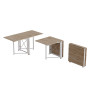 Стіл-книга трансформер Оріон 2 Ferrum-decor 750x1520x730 Білий метал ДСП Дуб Сан-Марино 16 мм (FRD-104591)