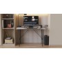 Стол письменный LINE Тайм Ferrum-decor 750x1200x600 Черный металл ДСП Бетон 16 мм (FRD-104891)