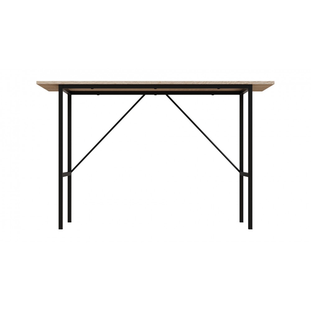 Стол письменный Line Тайм Ferrum-decor 750x1200x500 Черный металл ДСП Дуб Сонома 16 мм (FRD-104881)