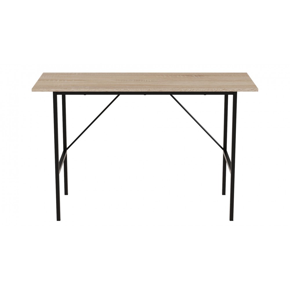 Стол письменный Line Тайм Ferrum-decor 750x1200x500 Черный металл ДСП Дуб Сонома 16 мм (FRD-104881)