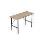 Стол письменный Line Тайм Ferrum-decor 750x1200x500 Черный металл ДСП Дуб Сонома 16 мм (FRD-104881)