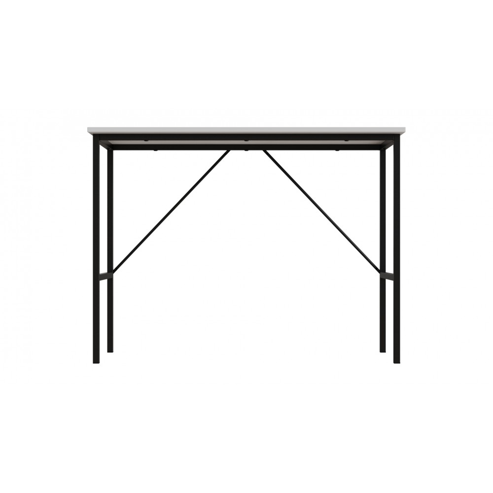 Стол письменный Line Тайм Ferrum-decor 750x1000x600 Черный металл ДСП Белое 16 мм (FRD-104871)