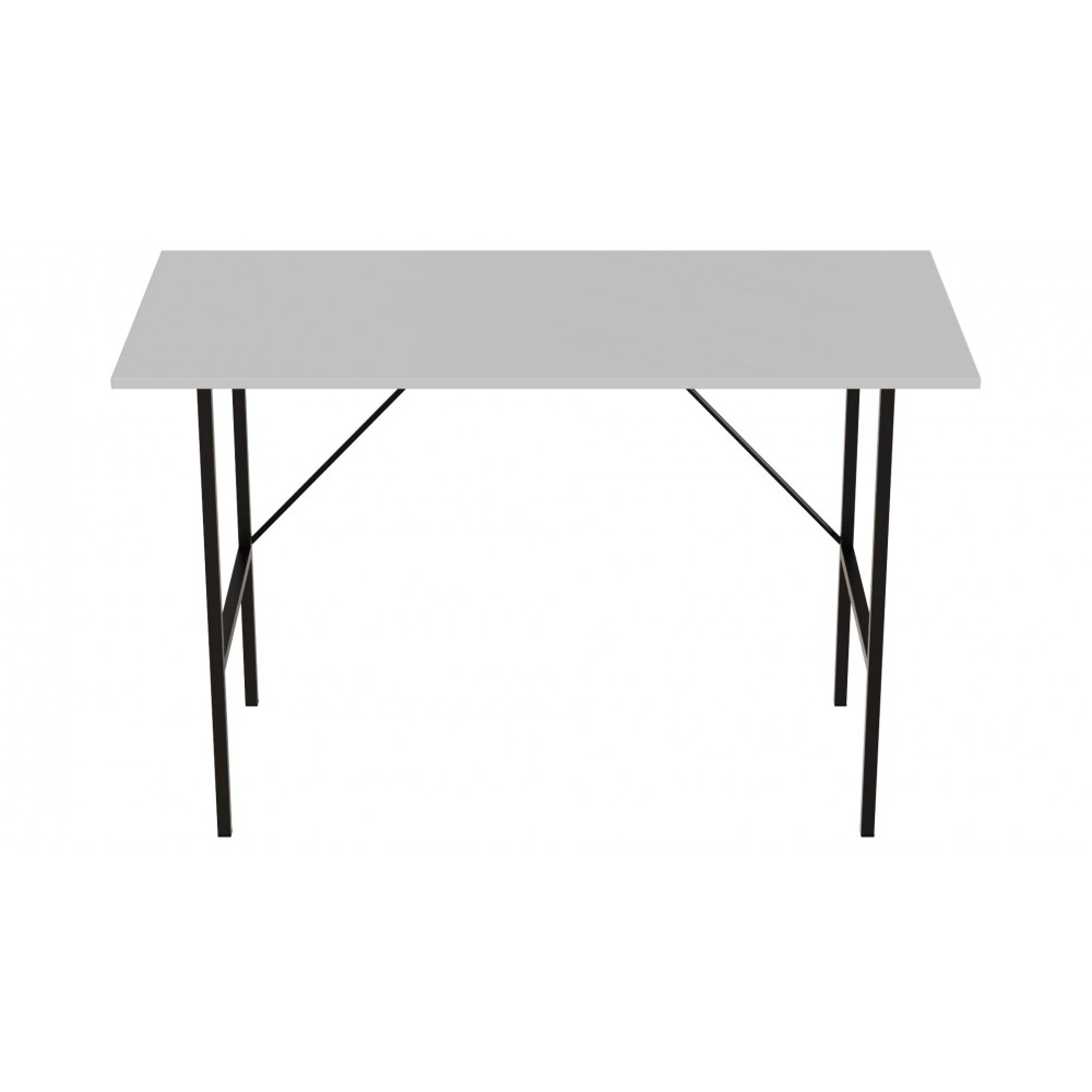 Стол письменный Line Тайм Ferrum-decor 750x1000x600 Черный металл ДСП Белое 16 мм (FRD-104871)