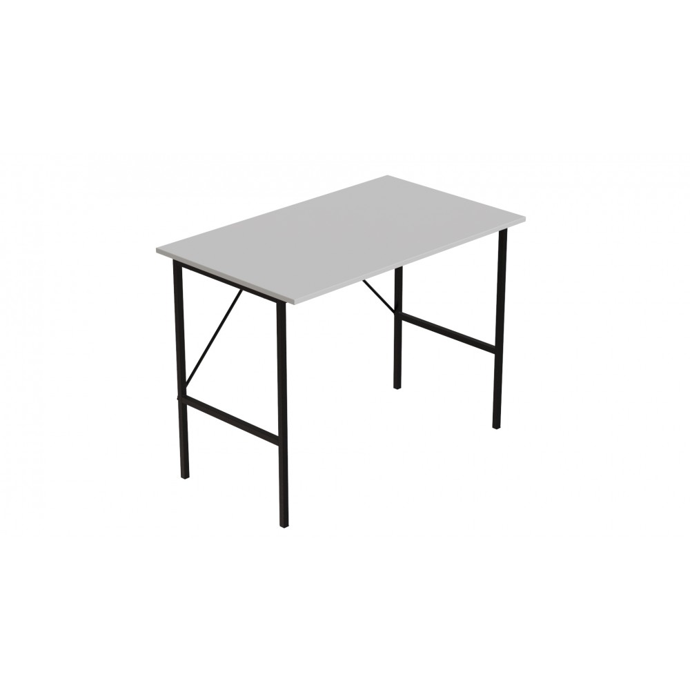 Стол письменный Line Тайм Ferrum-decor 750x1000x600 Черный металл ДСП Белое 16 мм (FRD-104871)