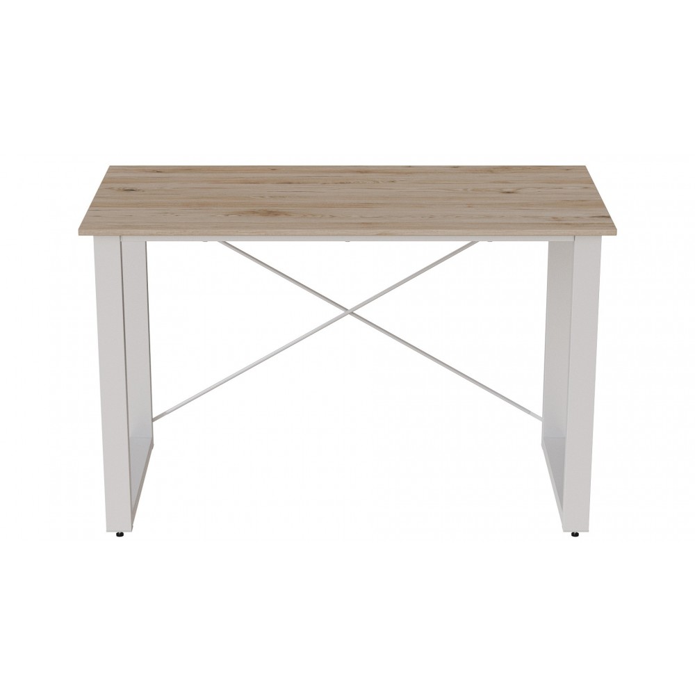 Письменный стол Ferrum-decor Драйв 750x1200x600 Белый металл ДСП Дуб Сан-Марино 16 мм (FRD-103123)