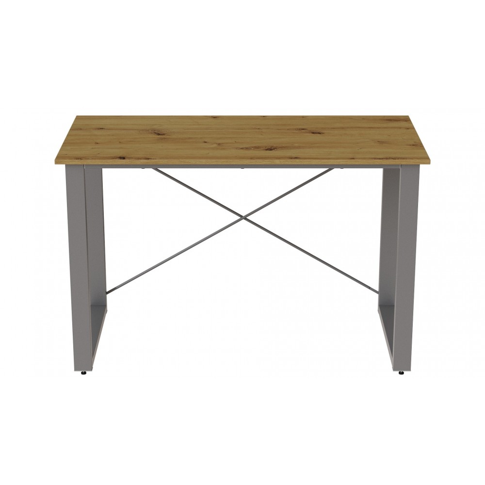 Письменный стол Ferrum-decor Драйв 750x1400x700 Серый металл ДСП Дуб Артизан 32 мм (FRD-103413)
