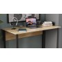 Письменный стол Ferrum-decor Курт 75x140x70 черный ДСП Дуб Сонома 16мм (FRD-103943)