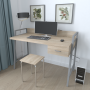 Письменный стол Ferrum-decor Комфорт 750x1200x600 Серый металл ДСП Дуб Сонома 32 мм (FRD-103453)