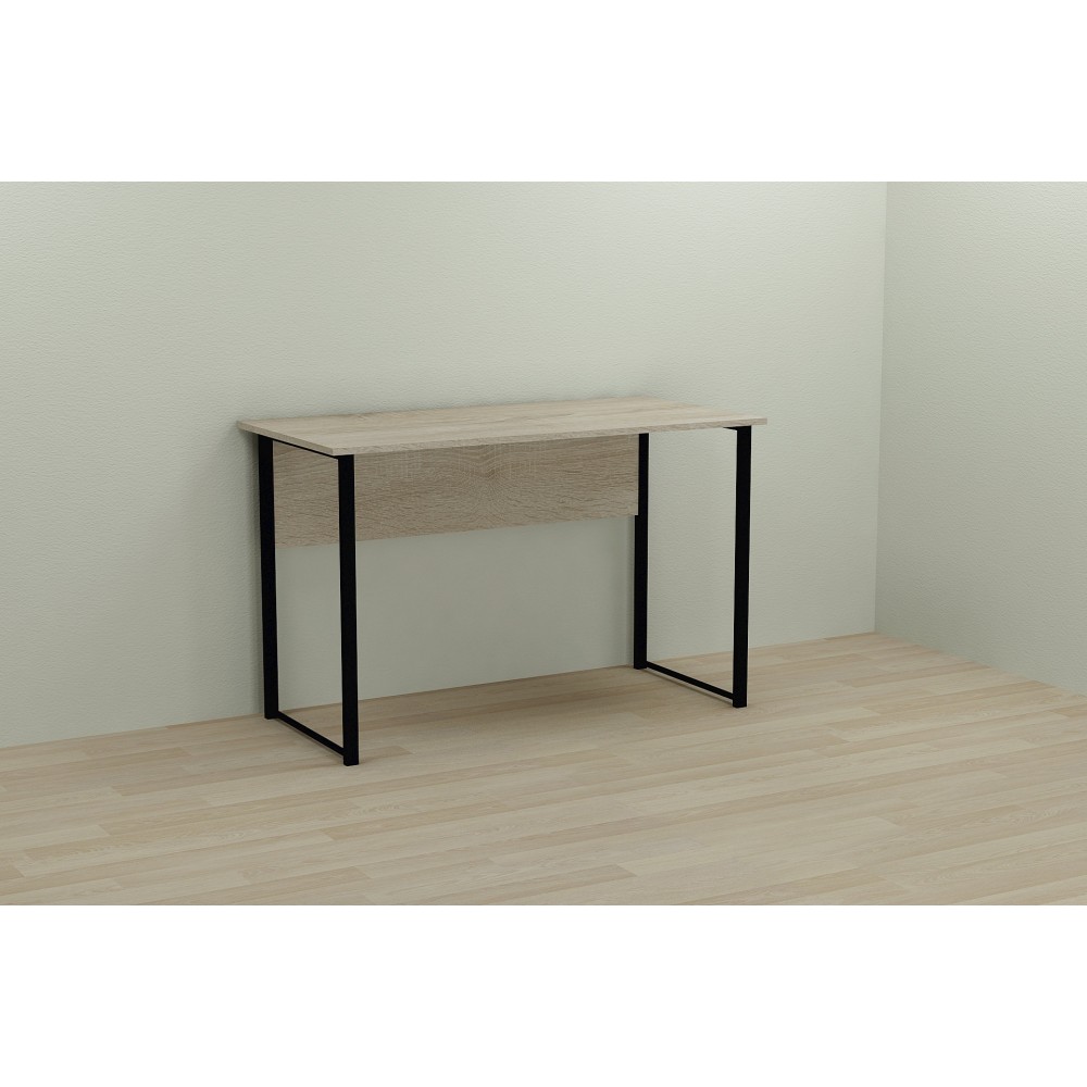 Письменный стол Ferrum-decor Курт 75x140x70 черный ДСП Дуб Сонома 16мм (FRD-103943)