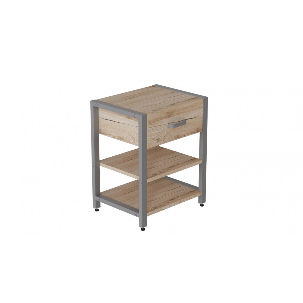 Тумба универсальная Ferrum-decor Вивьен 1/2 50x41x40 серый ДСП Дуб Сан-Марино 16мм (FRD-104134)