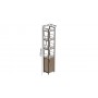Етажерка 4/34 Ferrum-decor Серії Конект з тумбою 179x34x28 Чорний ДСП Сан-Марино (FRD-104464)