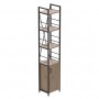 Етажерка 4/34 Ferrum-decor Серії Конект з тумбою 179x34x28 Чорний ДСП Сан-Марино (FRD-104464)