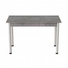 Стол кухонный Ferrum-decor Бенита 75x120x60 Белый ДСП Бетон 16мм (FRD-105564)