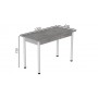Стол кухонный Ferrum-decor Бенита 75x120x60 Белый ДСП Бетон 16мм (FRD-105564)